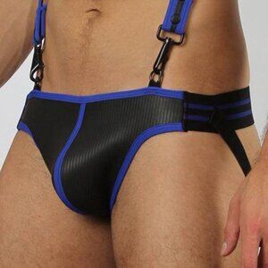 CBU163 Cellblock13 Trident Neoprene Jockstrap Blue